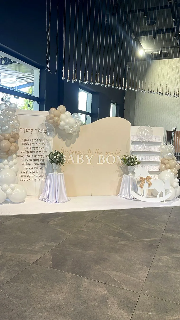 עיצובי בלונים עם נוכחות – צילום מפרויקטים של NOFAR